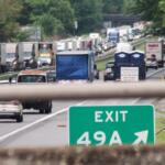 Interstate 26 traffic around Hendersonville was clogged from the morning well into the afternoon Tuesday after a fiery non-injury accident in a construction zone near exit 49B.