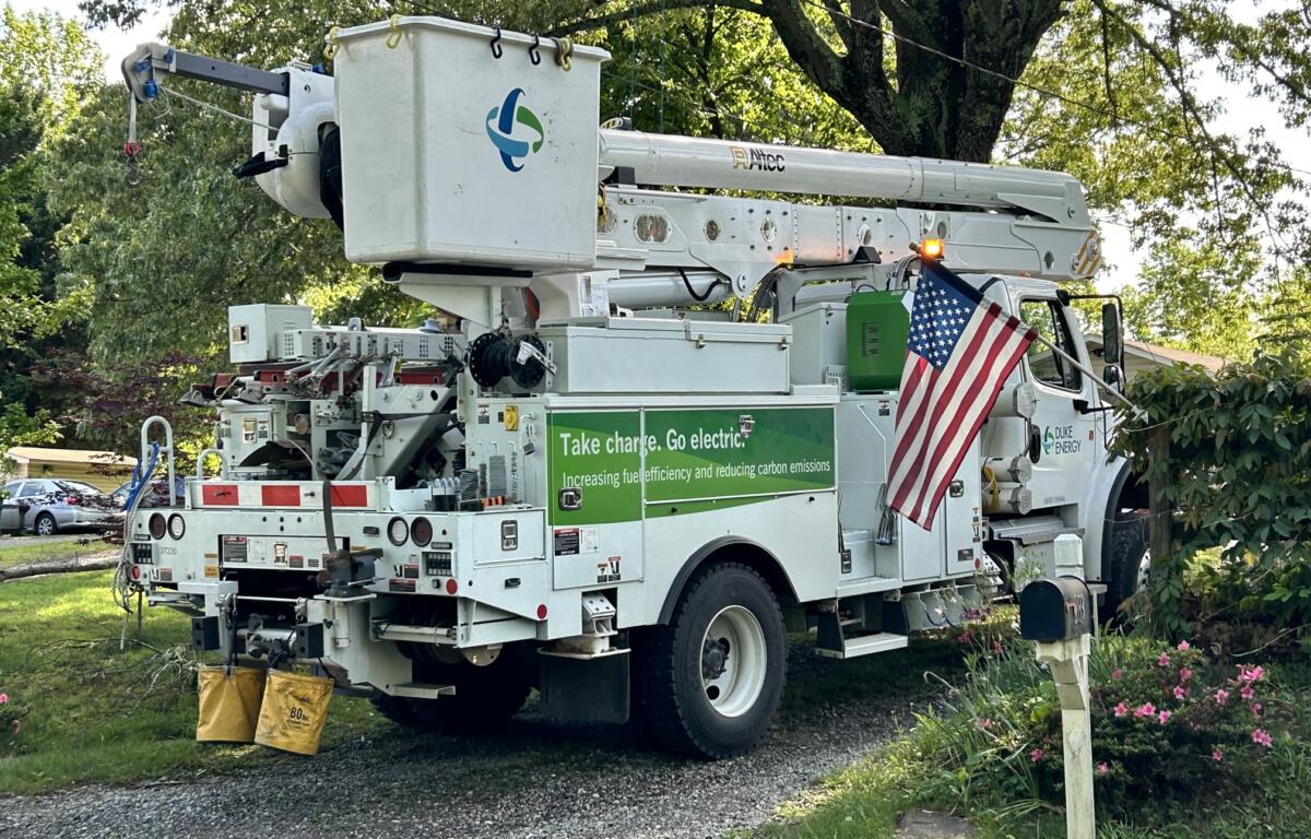 Duke Energy crews were kept busy on May 8, 2024, after storms caused power outages throughout the region.