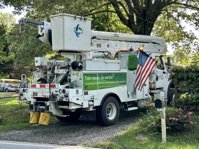 Duke Energy crews were kept busy on May 8, 2024, after storms caused power outages throughout the region.