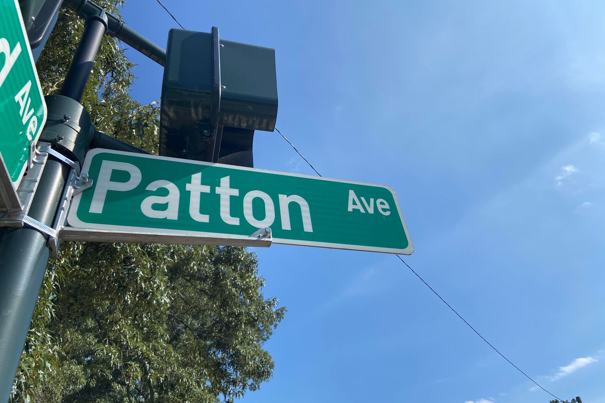 Patton Avenue sign in downtown Asheville