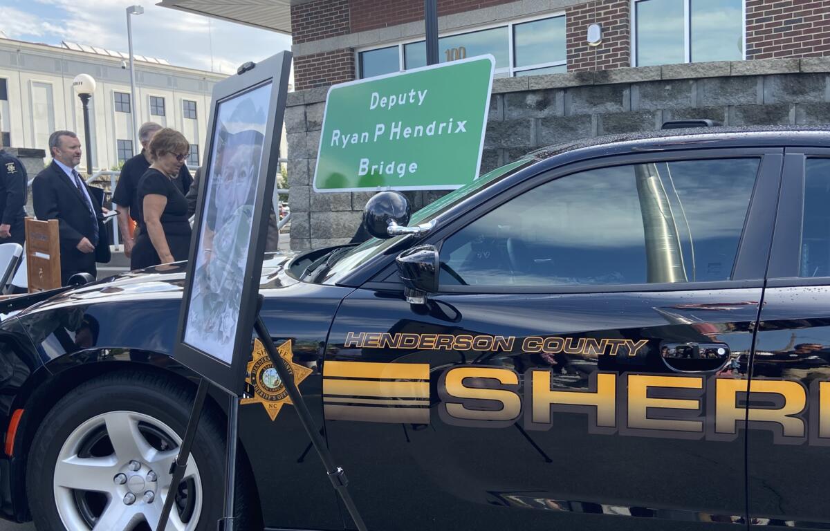 Deputy Ryan P Hendrix Bridge sign
