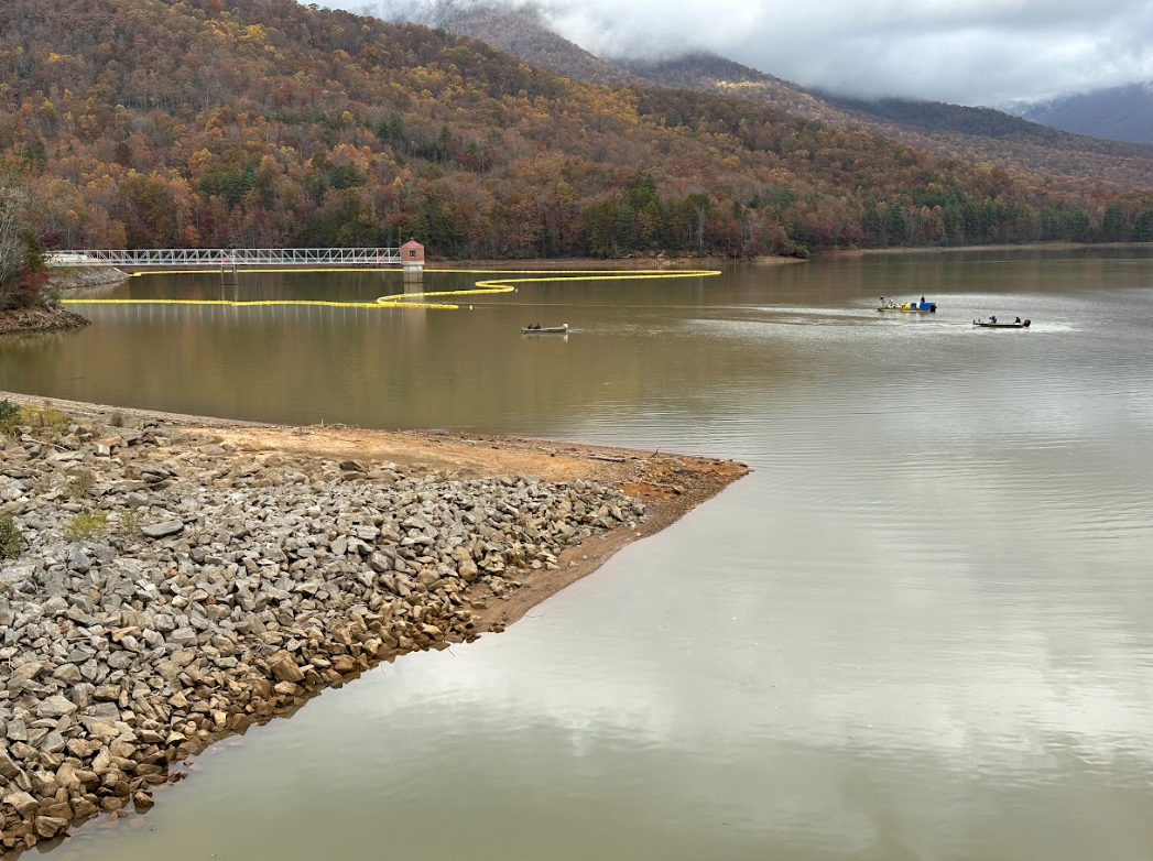 North Fork Reservoir sediment Helene Asheville water system