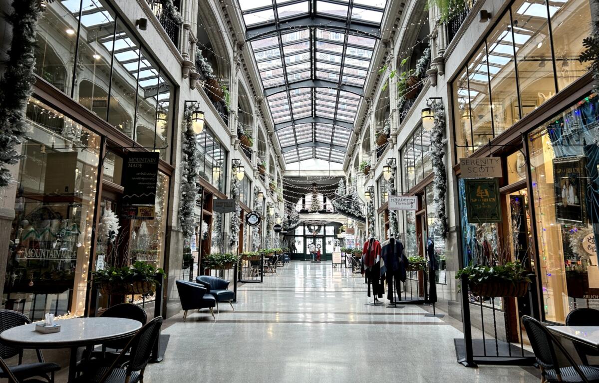 Grove Arcade Christmas lights