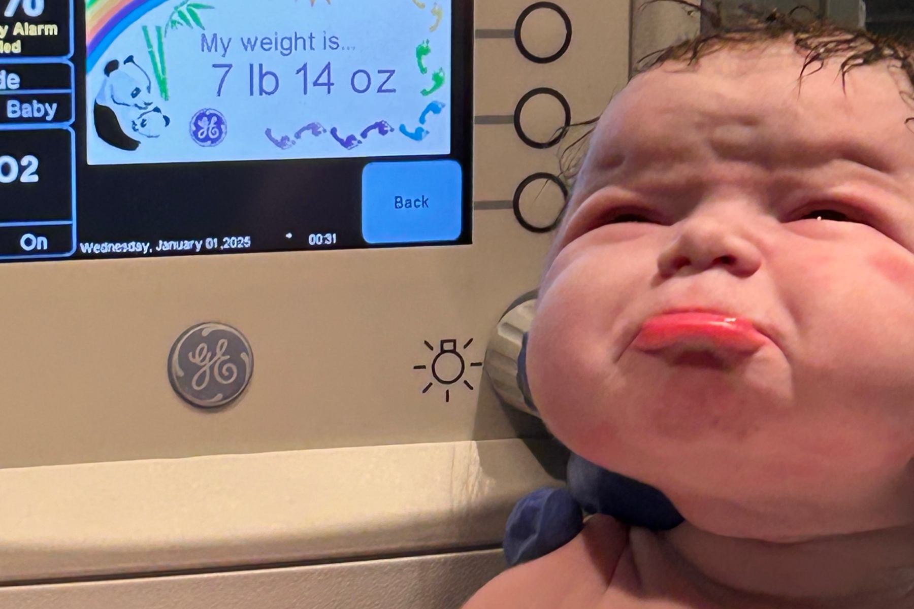 Mary Katherine O’Donnell and Patrick Hackney welcomed Frances Rosemary Hackney, who was born at 12:28 a.m., Jan. 1, 2025. (Photo credit: Mission Hospital)