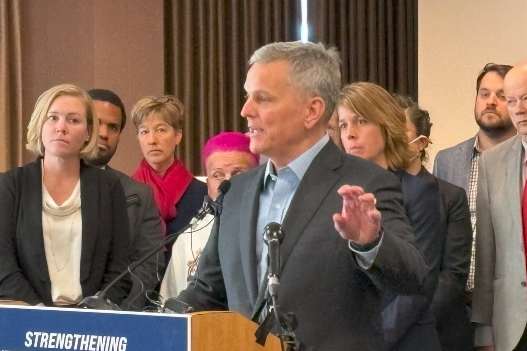 Gov. Josh Stein in Asheville on Jan. 2, 2025