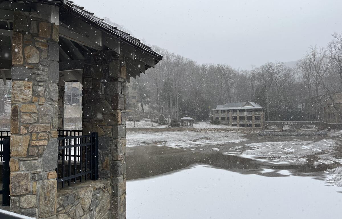Winter Storm Cora blankets the Greater Asheville area in snow.