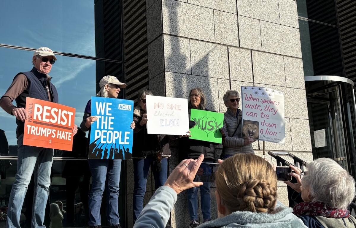 Asheville protest Feb. 5, 2025