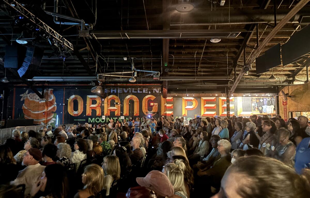 An audience at the Orange Peel.