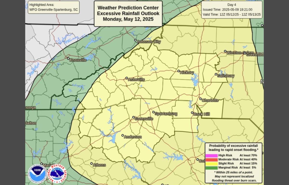 The National Weather Service is already warning of heavy rain and isolated flooding starting this weekend.