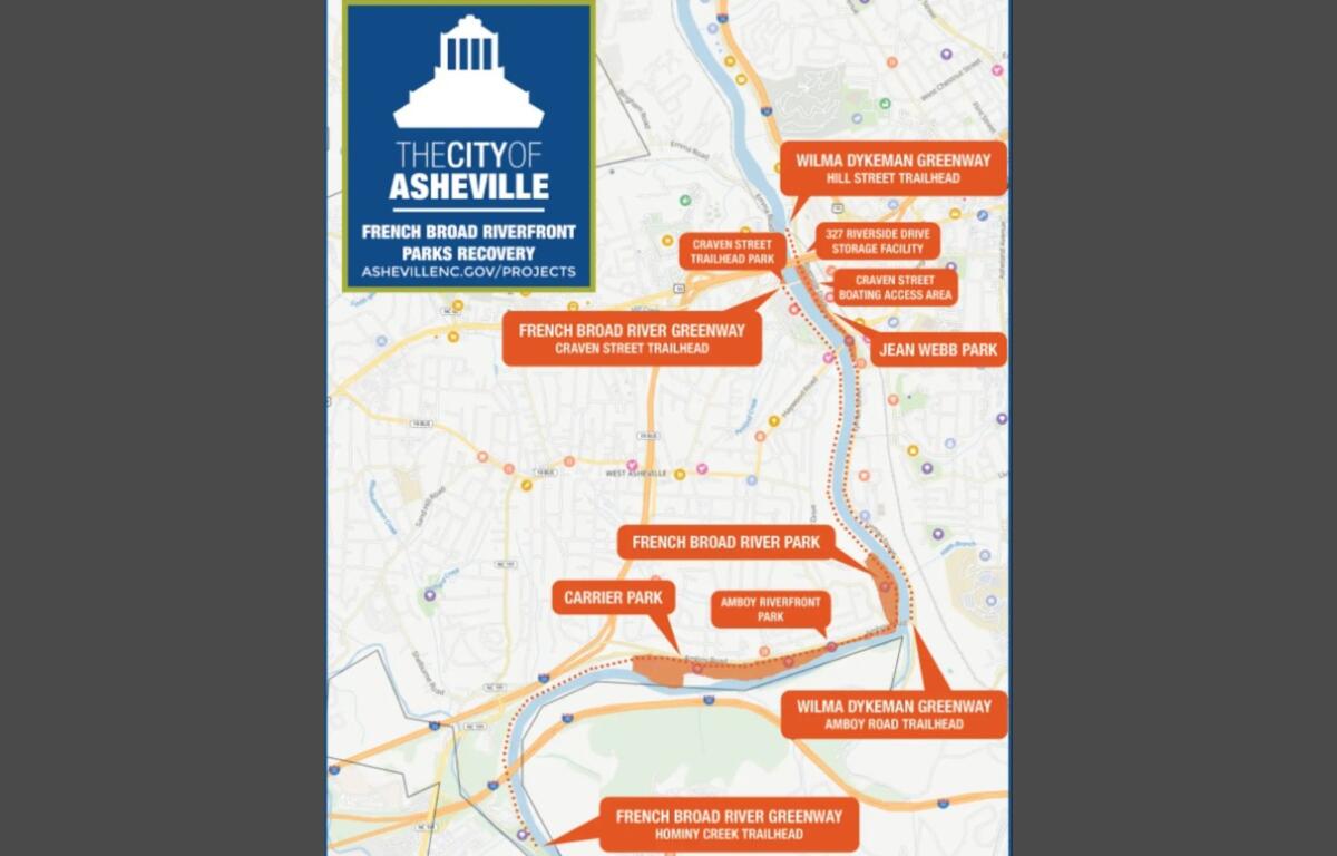 The French Broad Riverfront parks system