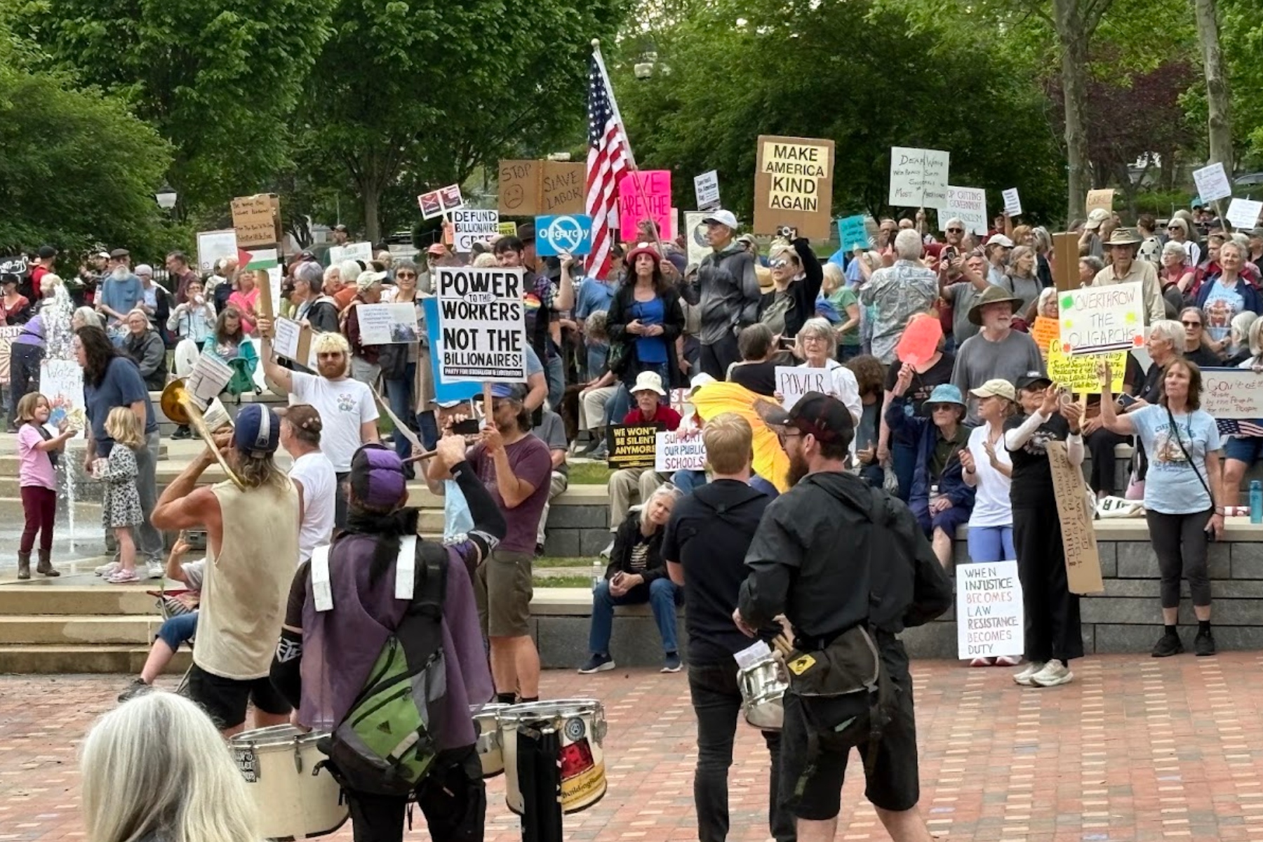 Demonstration at Pack Square