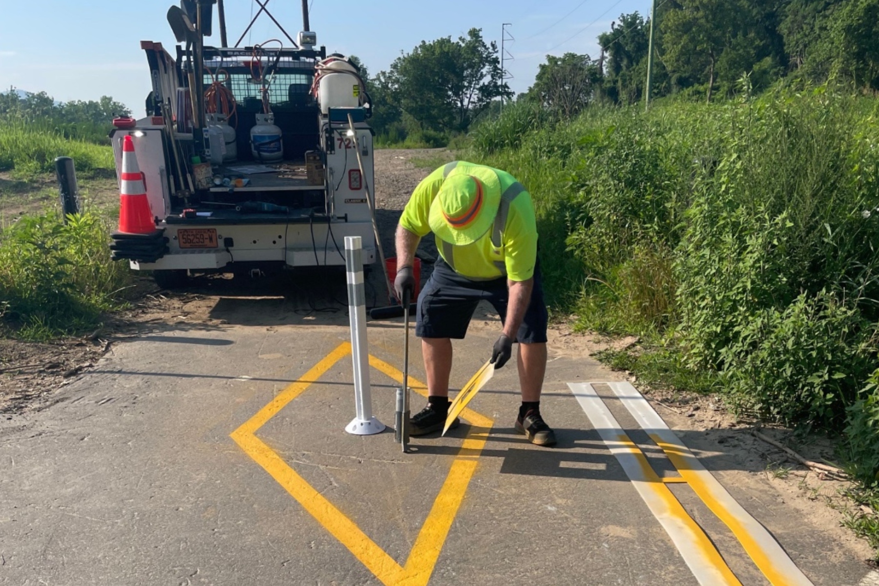 Asheville city officials have made safety improvements along the French Broad River West Greenway after recent incidents where drivers mistakenly entered the path thinking it was a road.