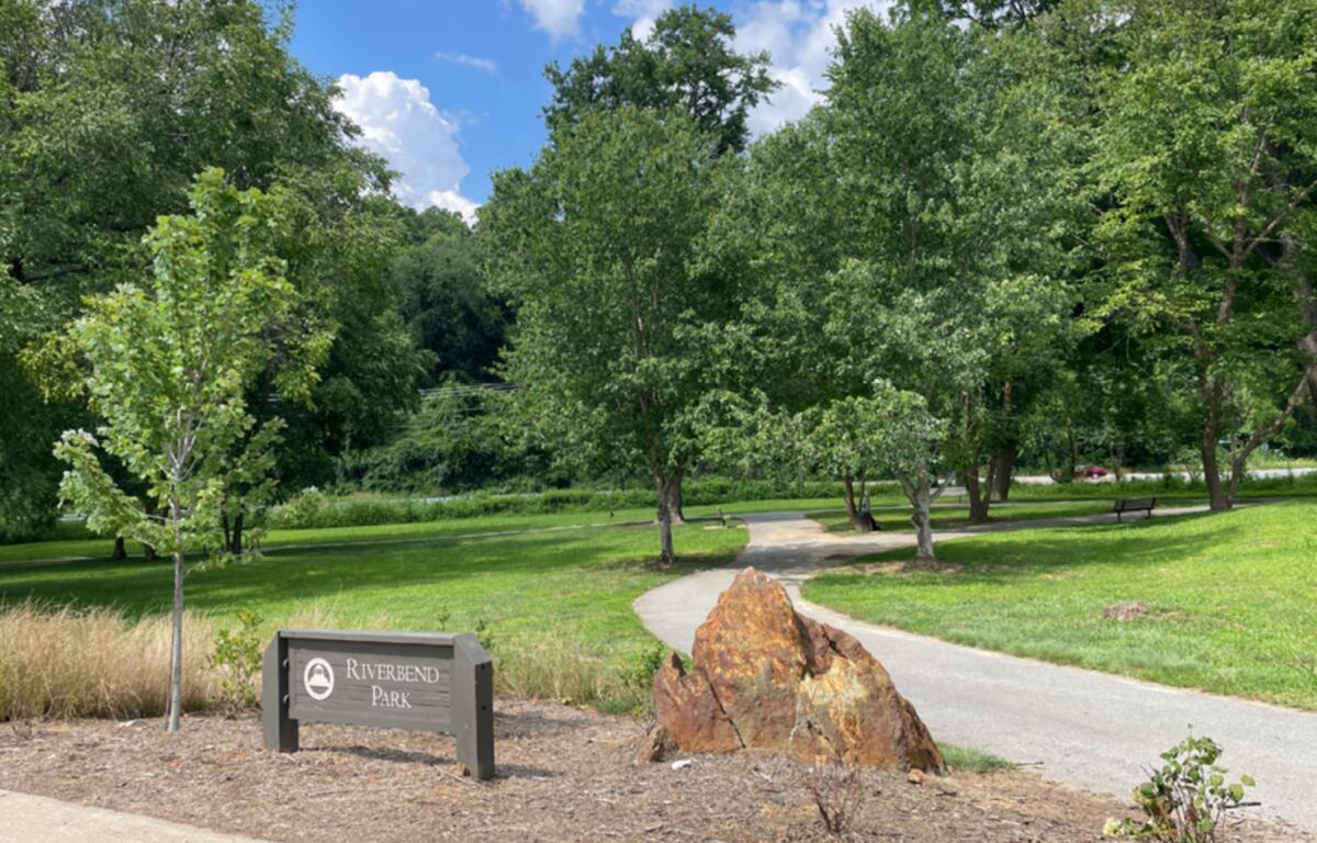 A temporary dog park has opened in Asheville’s Riverbend Park to give pets and their owners a safe space to play while the city recovers from flooding caused by Tropical Storm Helene.