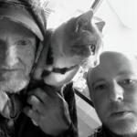 (Courtesy: Andrew Plyler) A selfie with Alex "The Catman" McPherson taken in East Asheville.