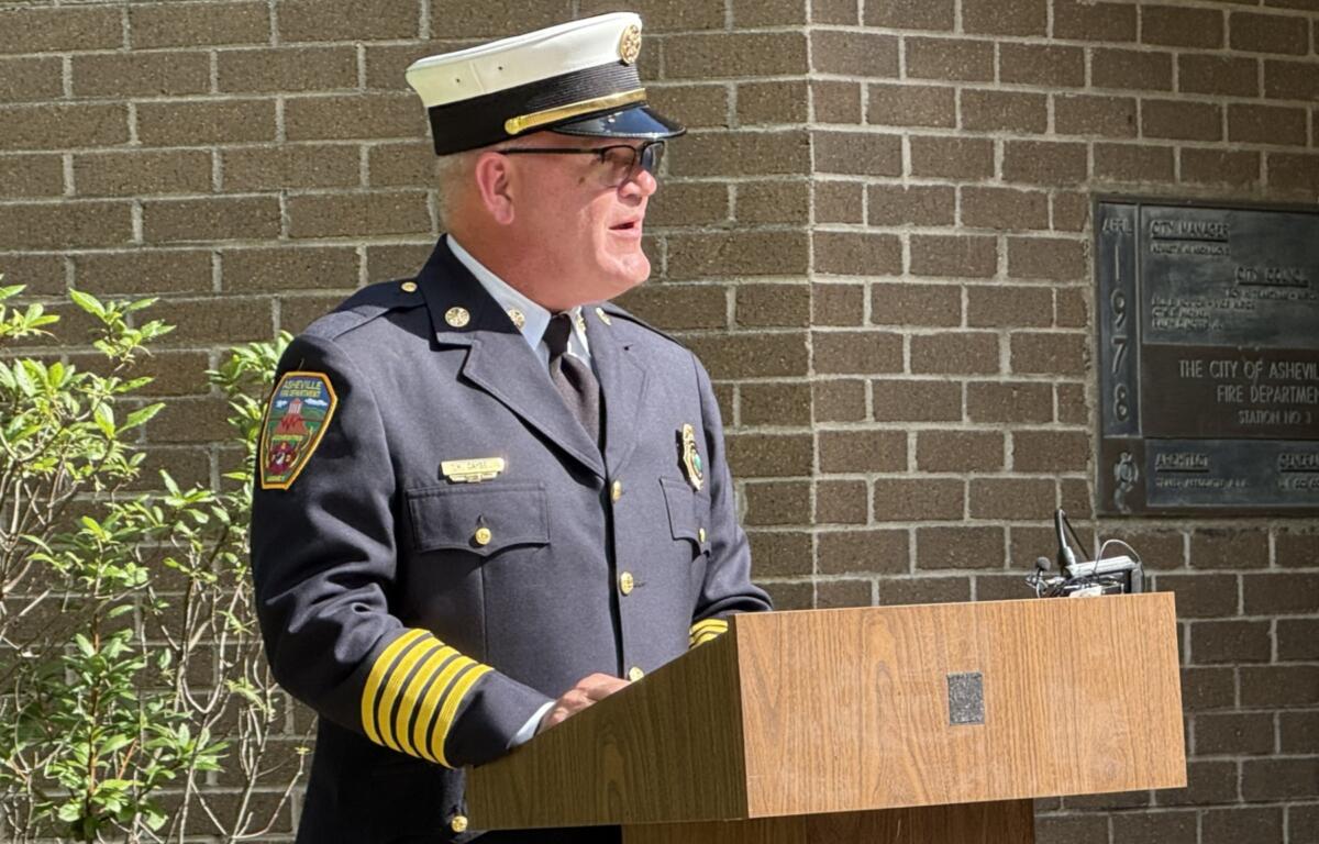Asheville Fire Chief Mike Cayse