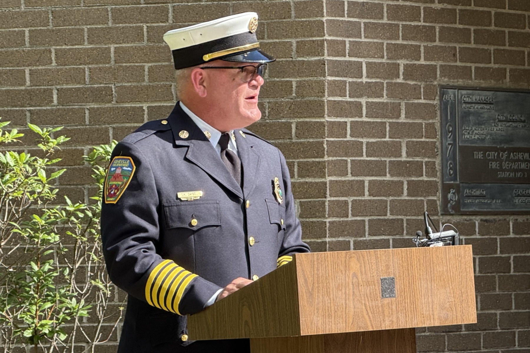 Asheville Fire Chief Mike Cayse