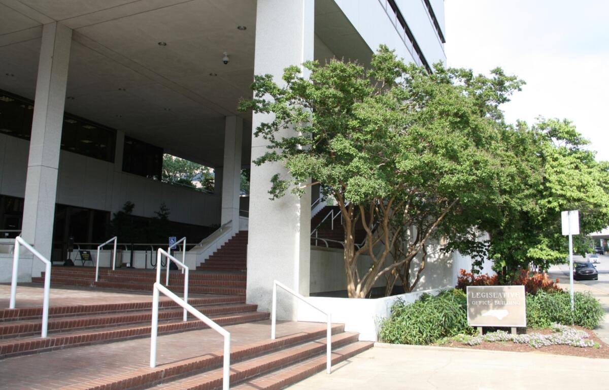 The North Carolina Legislative Office Building in Raleigh, N.C. is seen on Wednesday, June 5, 2024. Several lawmakers' offices, as well as committee rooms, are located in the building. (AP Photo/Makiya Seminera)