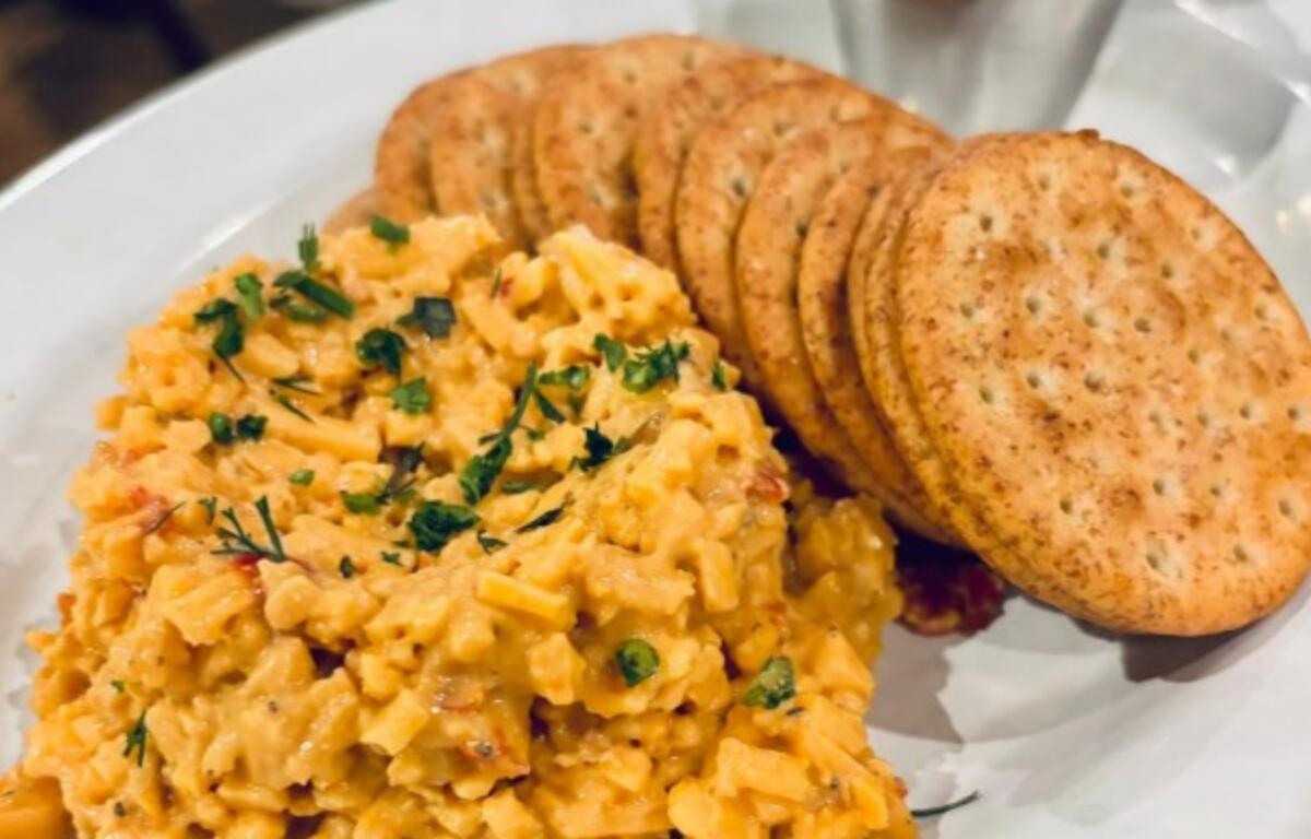 Smoked cheddar pimento cheese