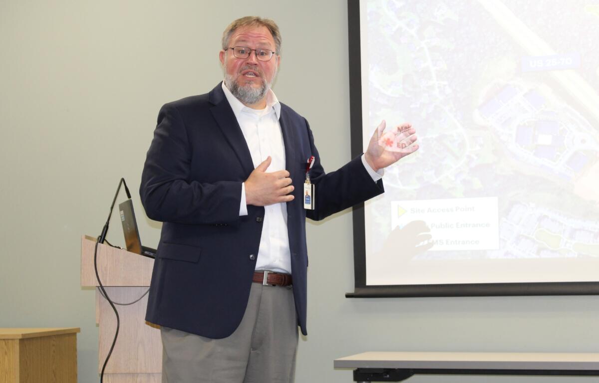 AdventHealth's Graham Fields said the hospital's $300 million proposal calls for a 222-bed facility on 30 acres in Weaverville, with an emergency department, intensive care, women’s services and specialty physician offices.