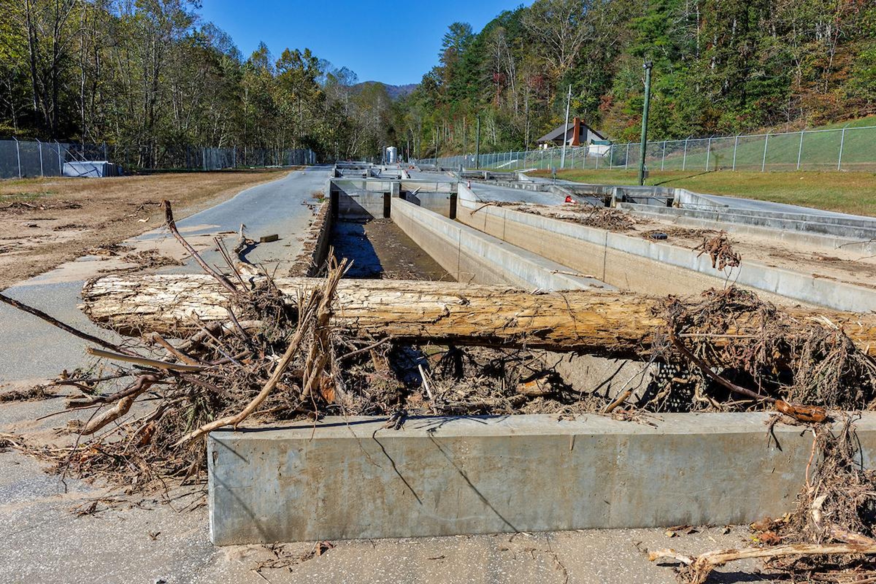 The Armstrong State Fish Hatchery in McDowell County has remained closed while crews repair infrastructure and remove debris.