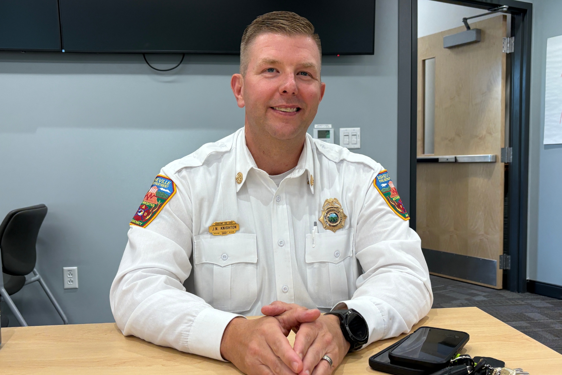 Assistant Fire Chief Jeremy Knighton