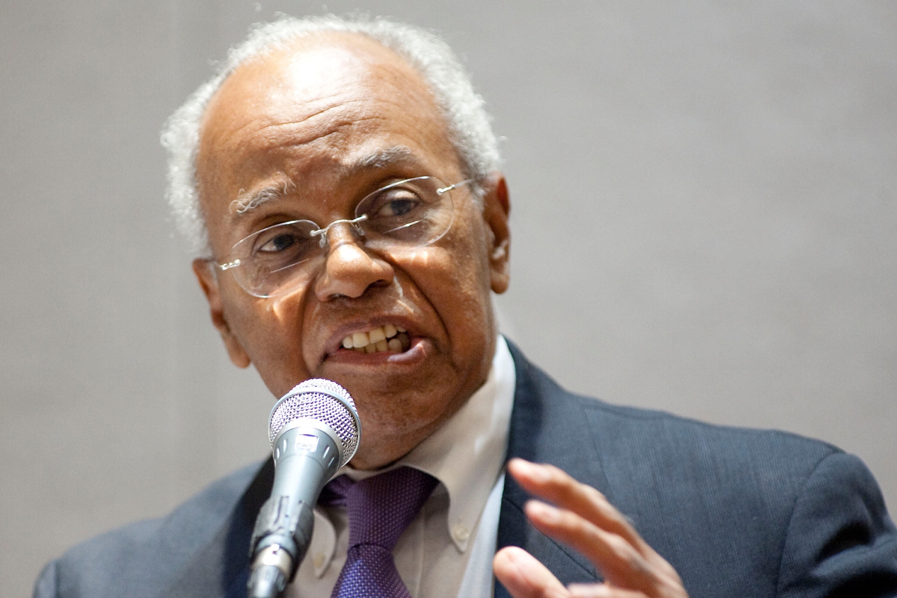 FILE - Joseph McNeil speaks during a AFL-CIO conference in Greensboro, N.C., Jan. 16, 2010. (AP Photo/Lynn Hey, File)
