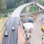 Traffic is now moving across a new Blue Ridge Parkway bridge over Interstate 26