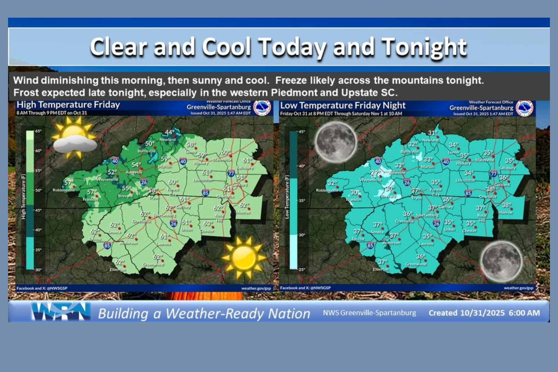 Freeze Warning in effect for WNC as temperatures drop into 20s ...