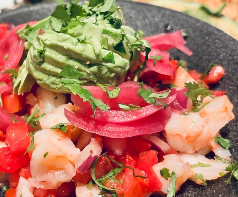 The classic shrimp ceviche