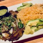The tampiquena steak was more of a platter than a dish.
