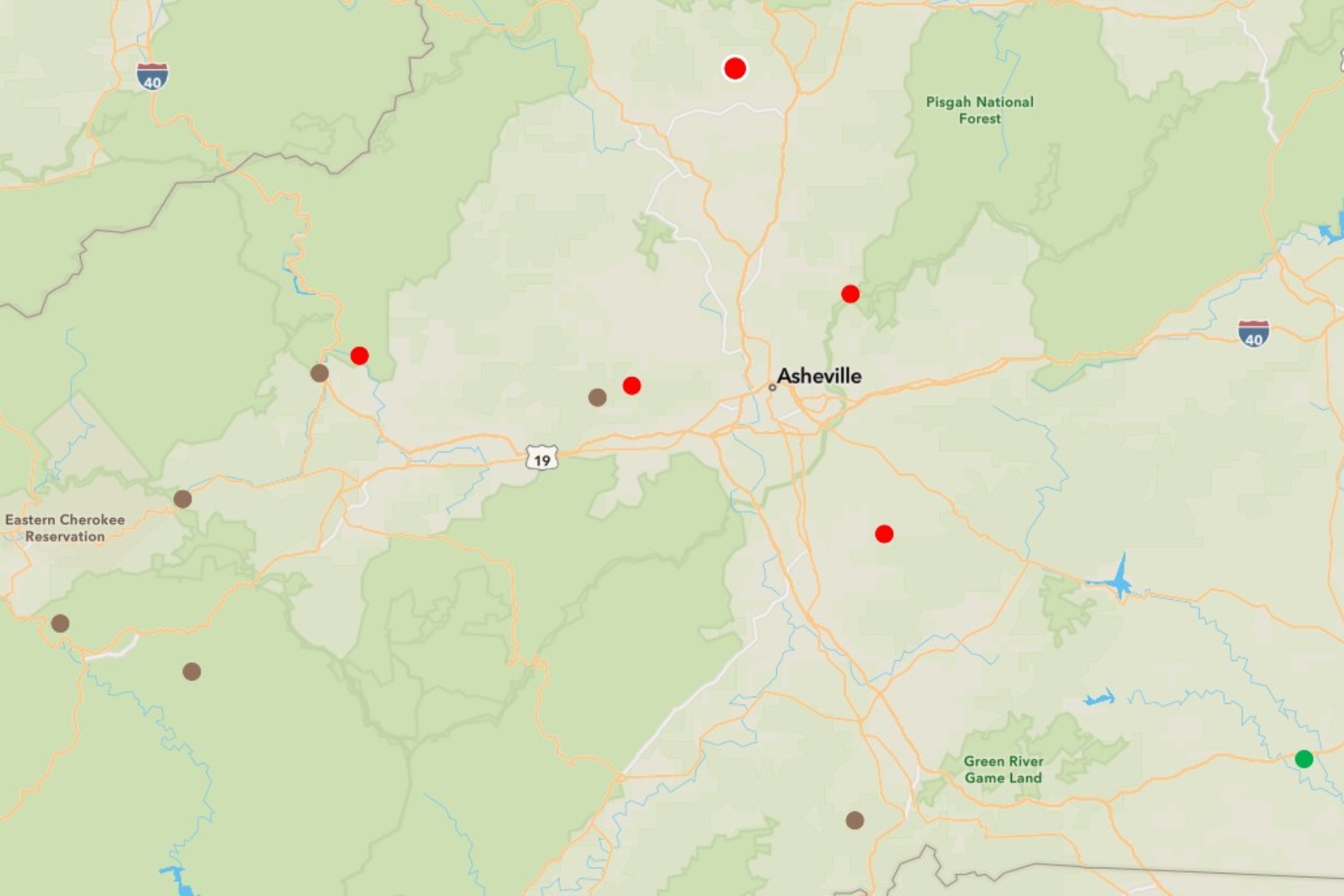 Dry air, gusty winds drive wildfire risk across Asheville area ...