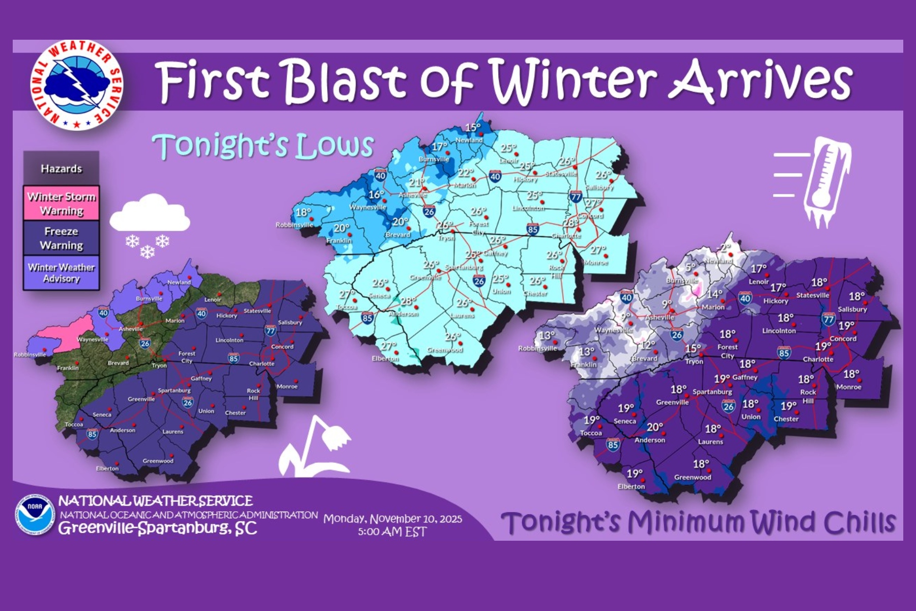 National Weather Service forecast