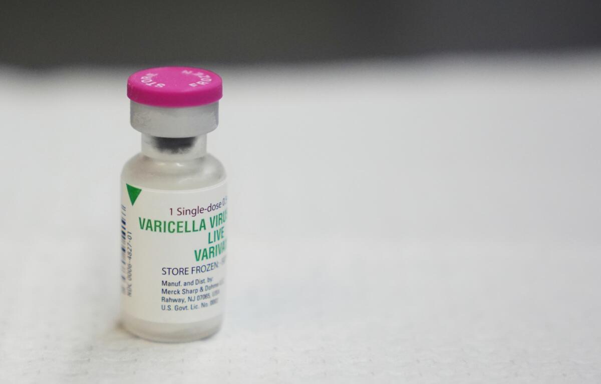 A single dose of the varicella virus vaccine, commonly known as the chickenpox vaccine, is pictured at International Community Health Services, Wednesday, Sept. 10, 2025, in Seattle. (AP Photo/Lindsey Wasson)