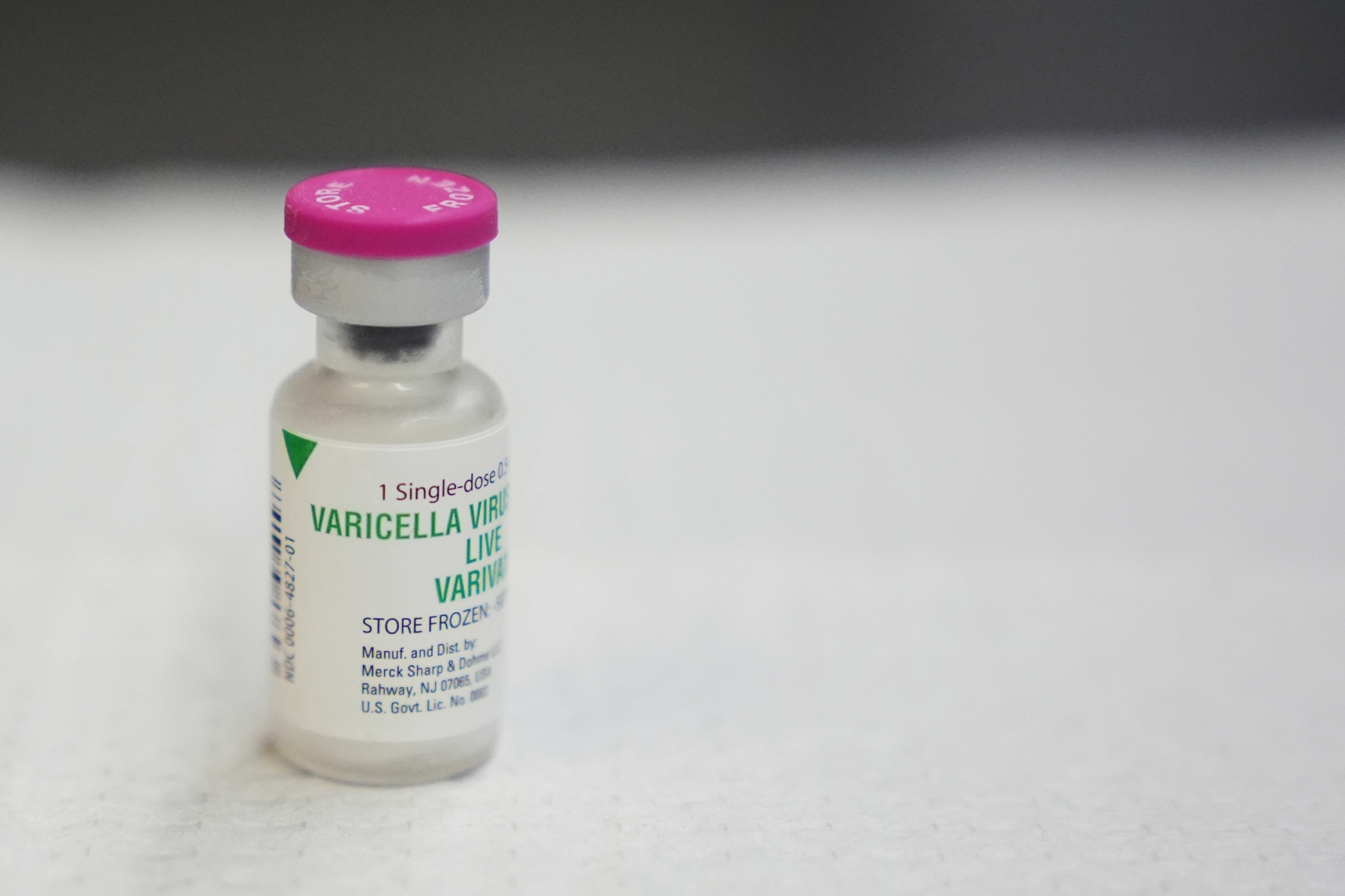 A single dose of the varicella virus vaccine, commonly known as the chickenpox vaccine, is pictured at International Community Health Services, Wednesday, Sept. 10, 2025, in Seattle. (AP Photo/Lindsey Wasson)