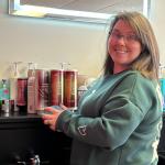 Amanda Fender has worked at Angels Hair Salon in Weaverville for 14 years and has been doing hair for 21.