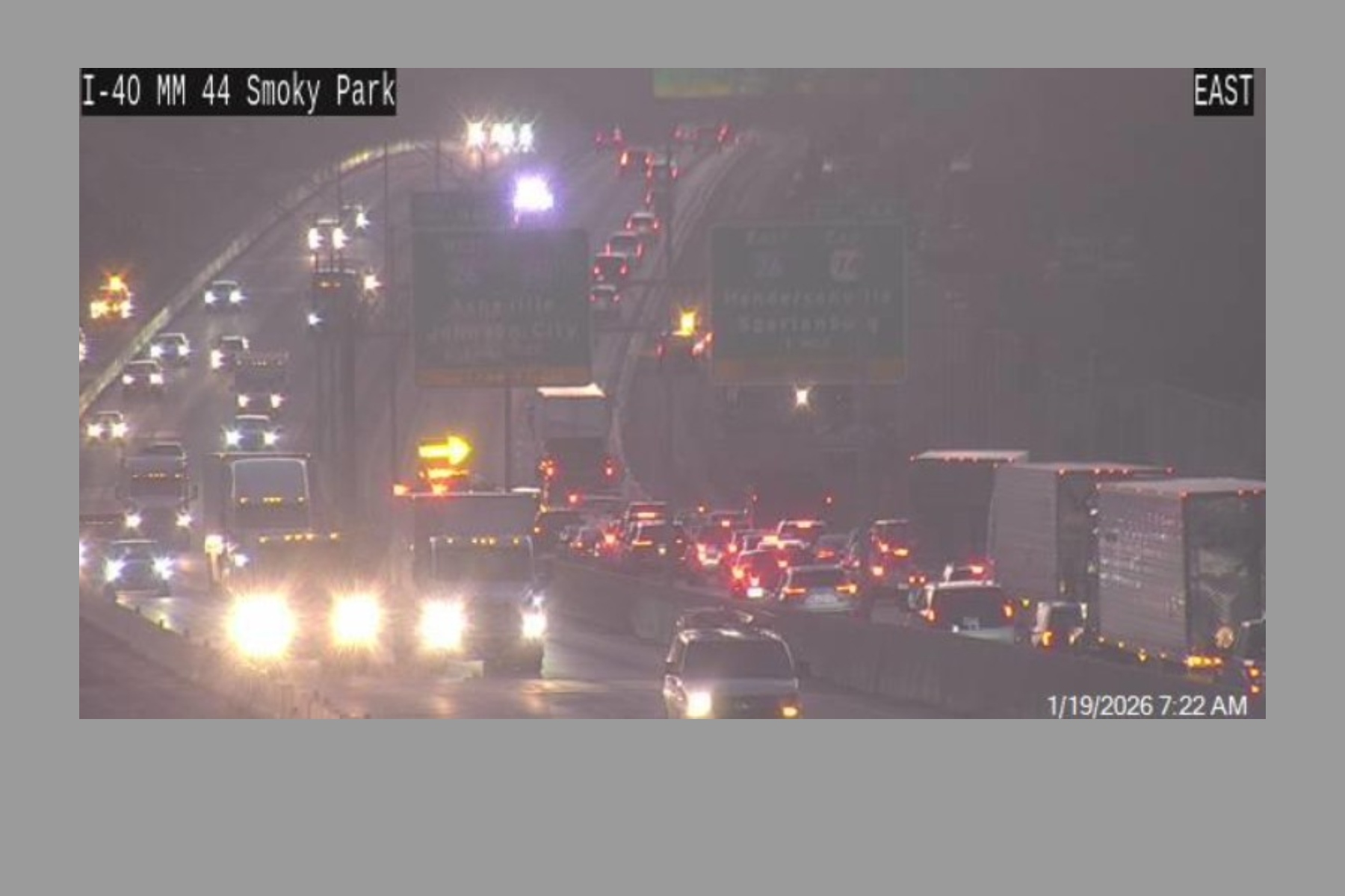 I-40 crash congestion