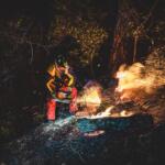 A wildfire in the Lytle Cove area was contained at approximately 7 acres. (Photo credit: Swannanoa Fire & Rescue/Rey Castillo Jr.)