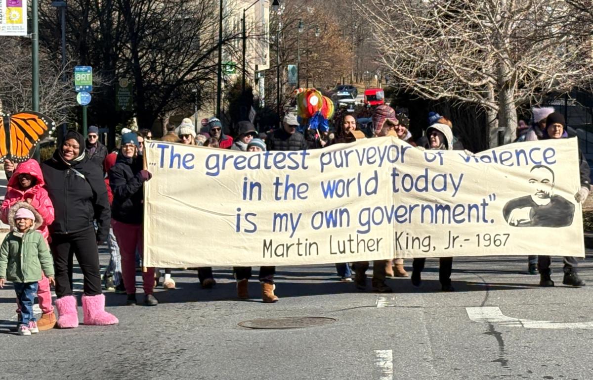 Hundreds of people across Asheville and Buncombe County gathered Monday to honor the life and legacy of the Rev. Martin Luther King Jr., taking part in a full day of events that included prayer, worship and a peace march, despite frigid winter conditions.
