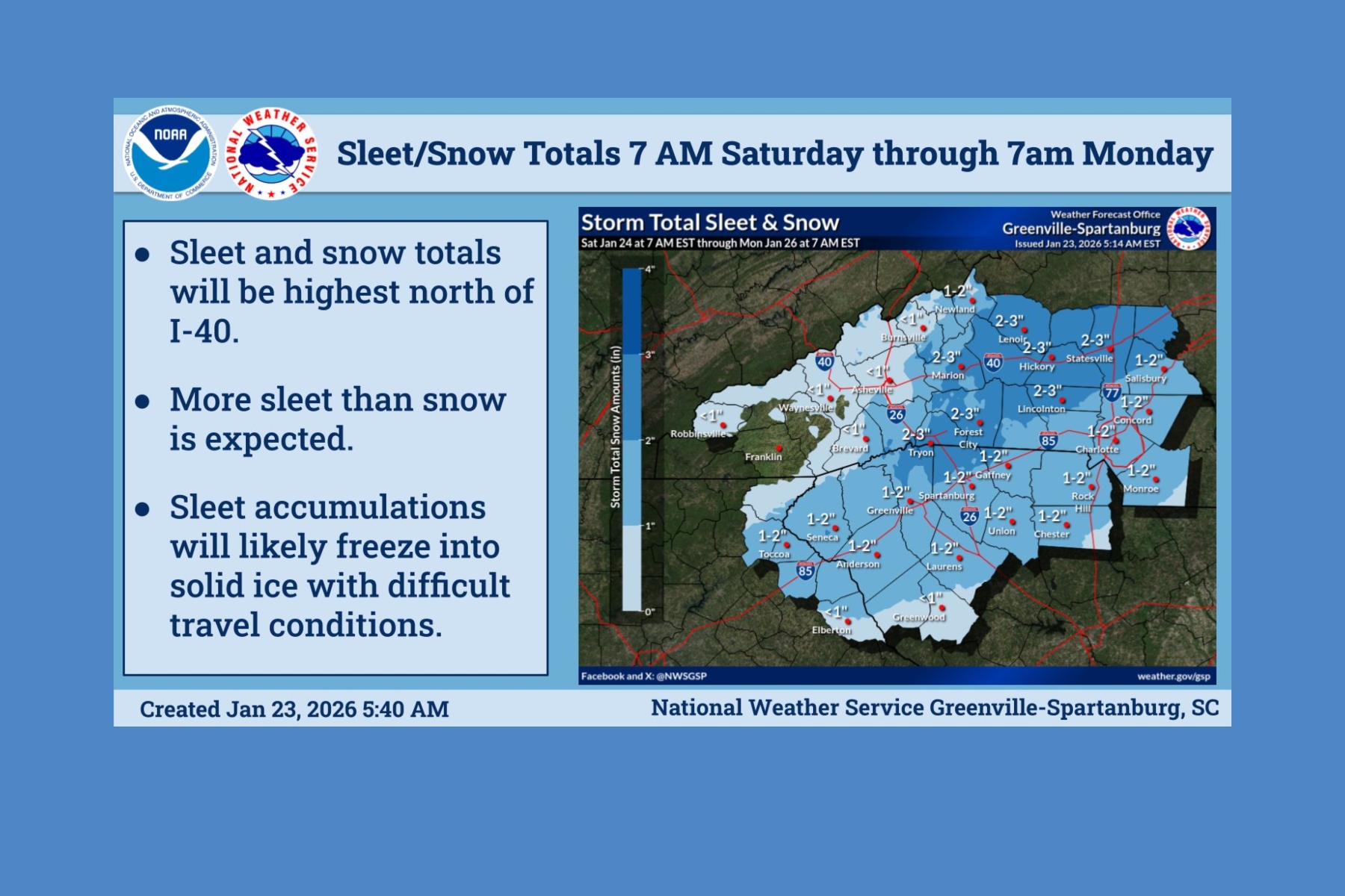 Ice storm expected to peak in Asheville area on Sunday - Asheville's ...