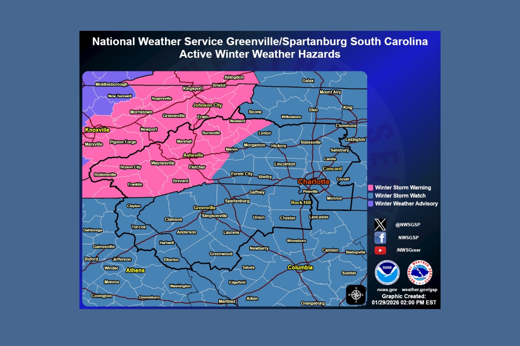 Winter storm warning issued for Asheville, mountains - Asheville's 828 ...