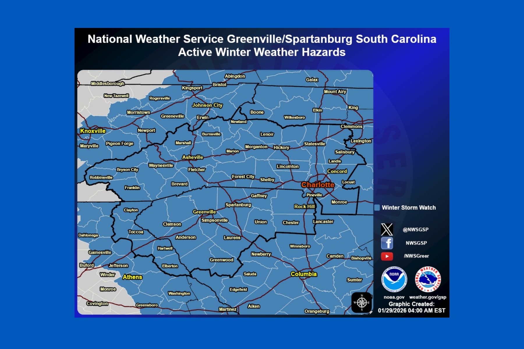 Winter Storm Watch issued for Western North Carolina - Asheville's 828 ...