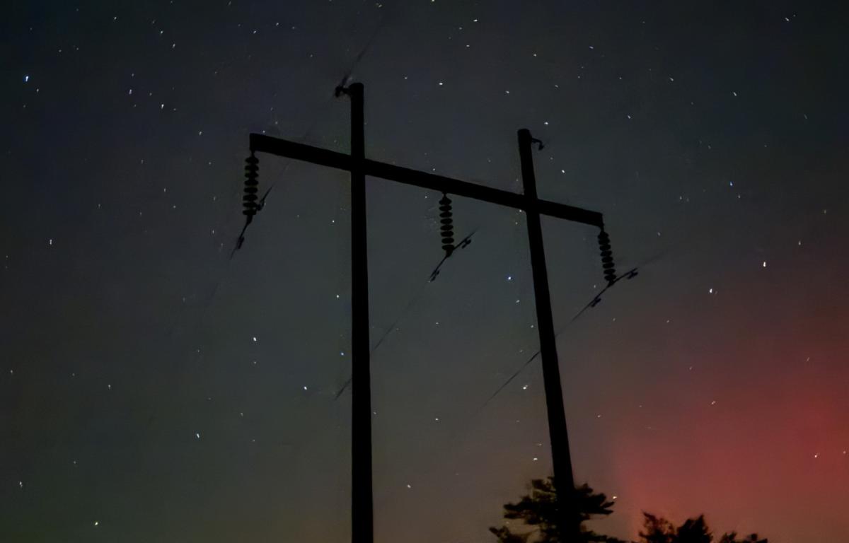 Northern lights seen in the Alexander area on Nov. 12, 2025.