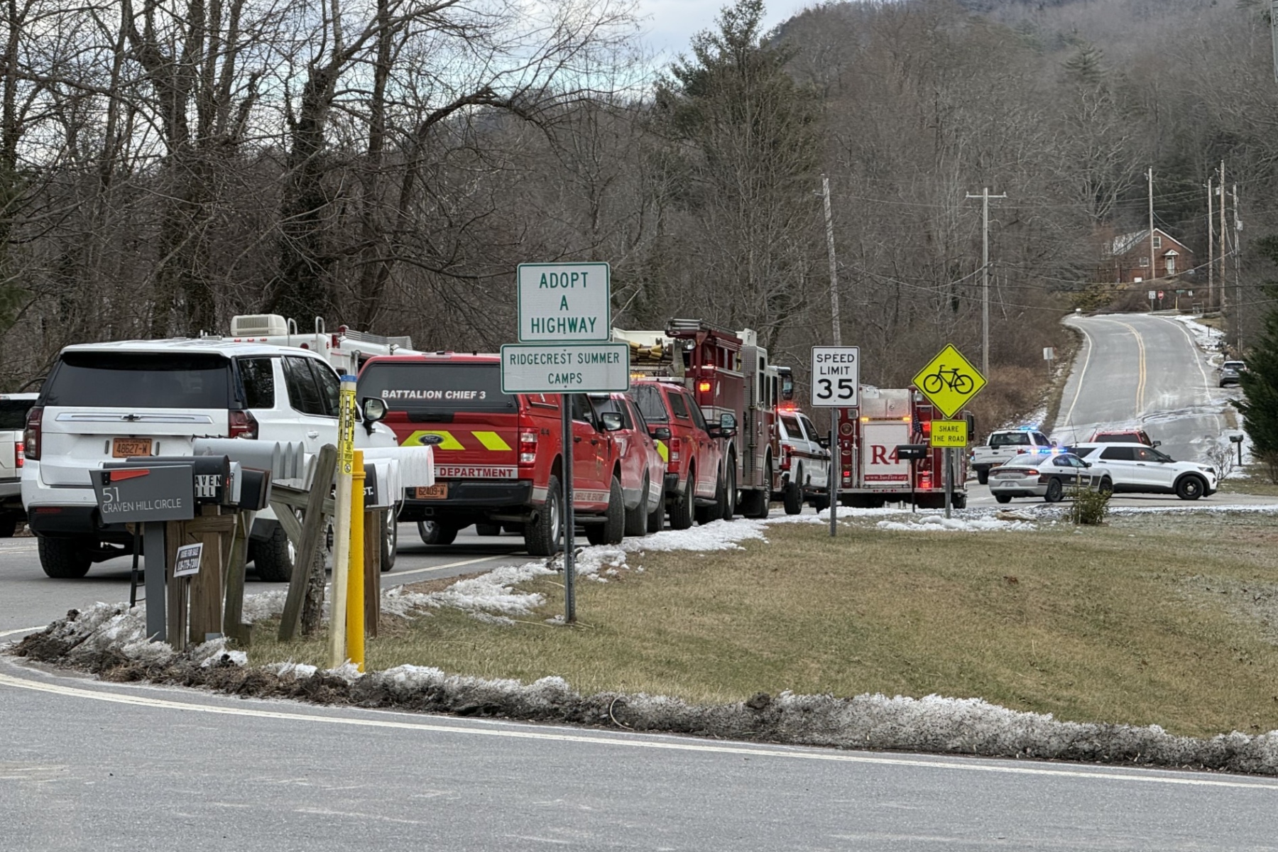 Authorities closed Yates Avenue at the intersection of Craven Hill Circle on Wednesday afternoon after a propane truck overturned, prompting temporary evacuations in the area.