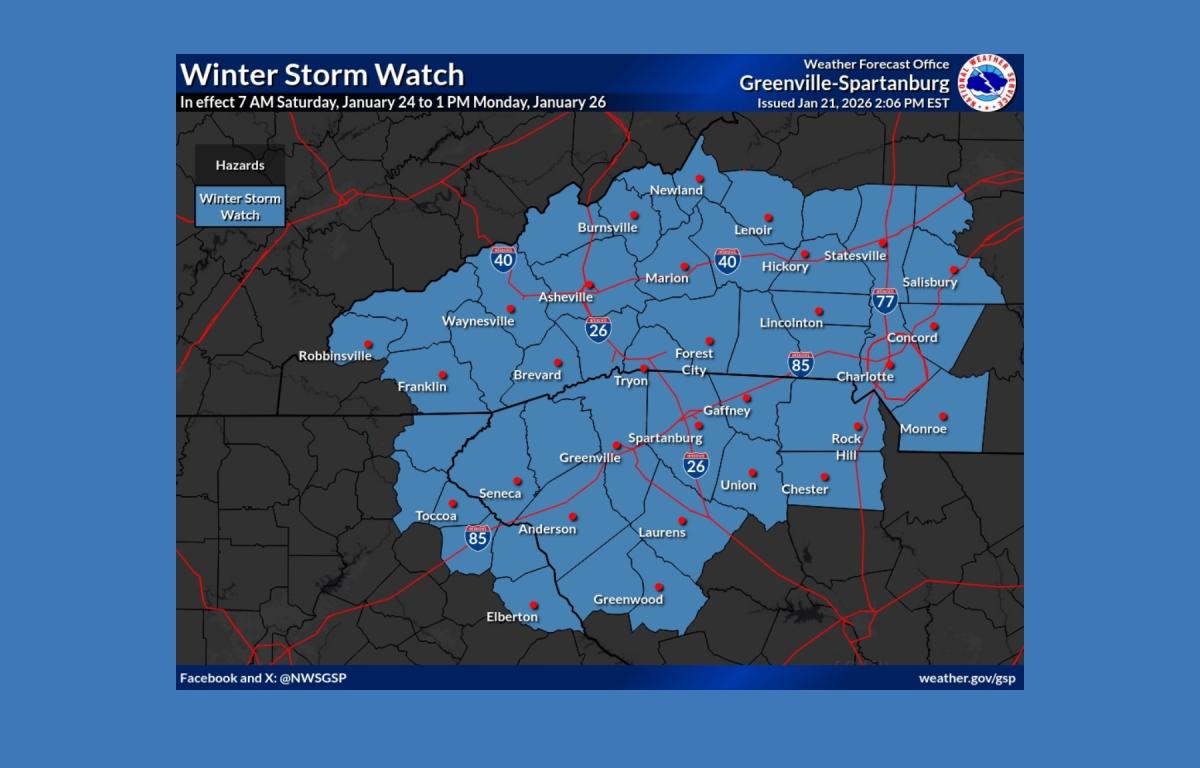 Winter storm watch issued