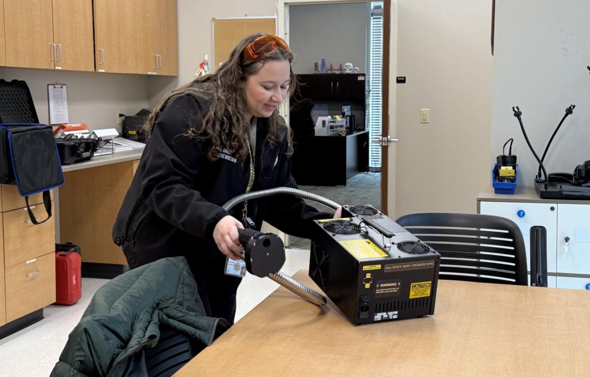 Buncombe County Crime Scene Investigator Anna Garrett