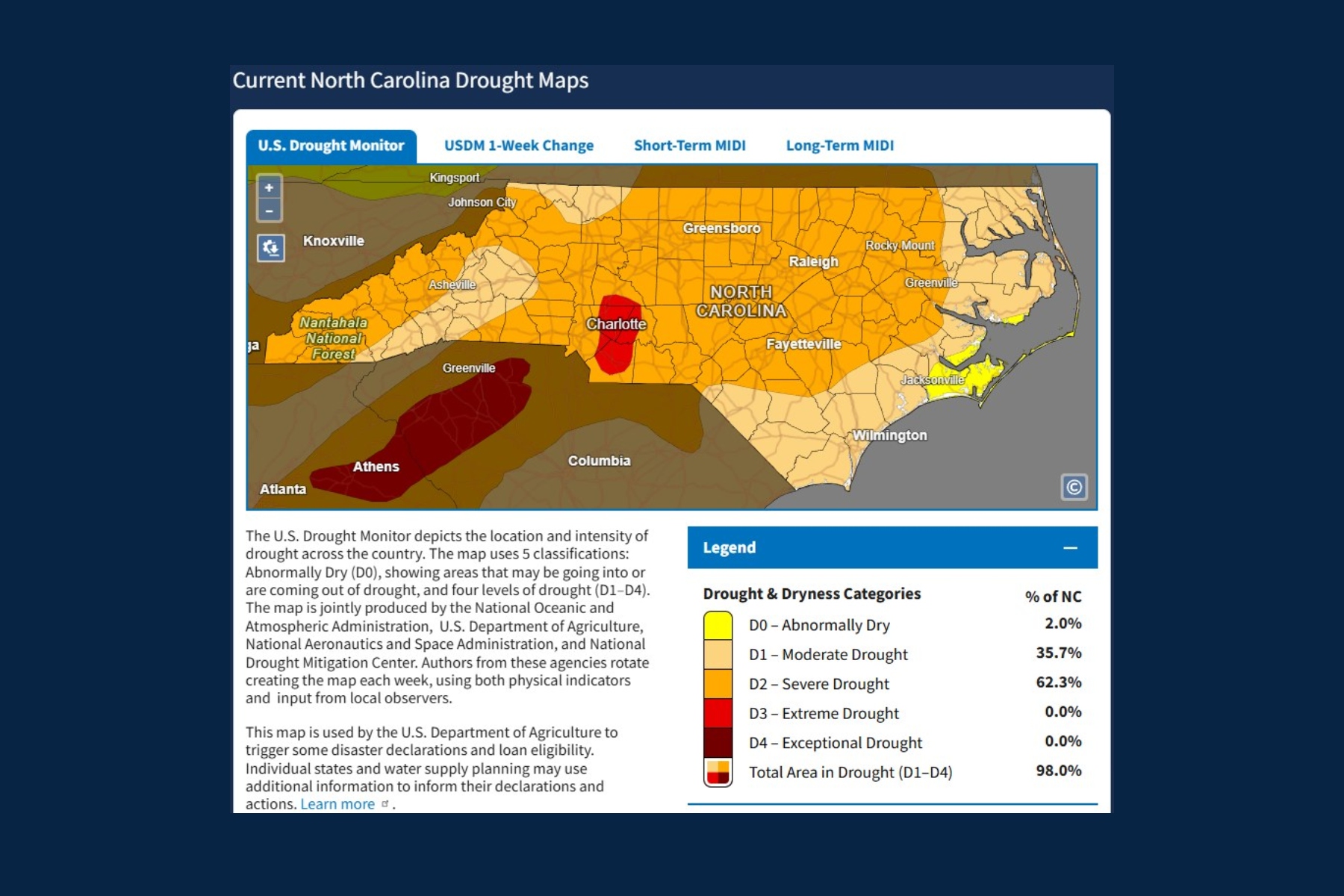 Drought map