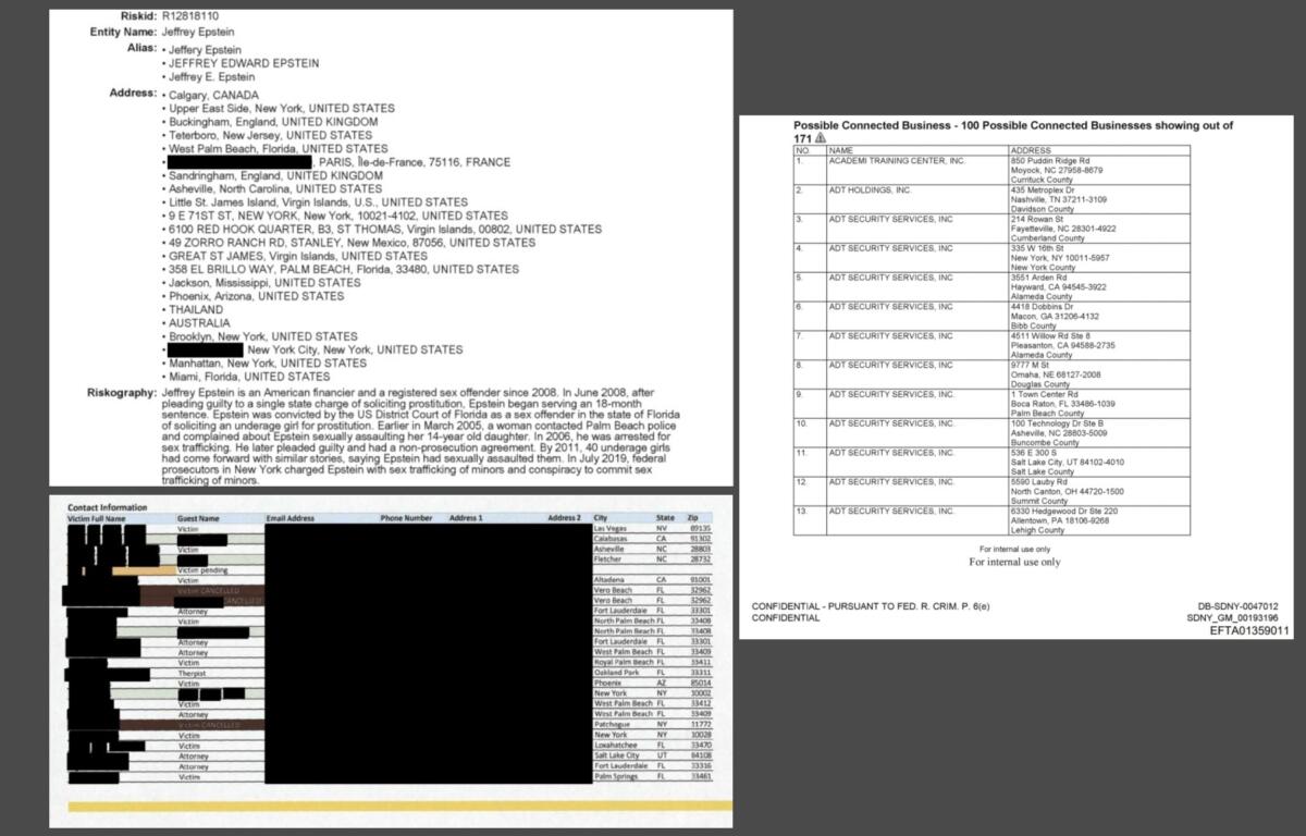 Epstein Asheville documents