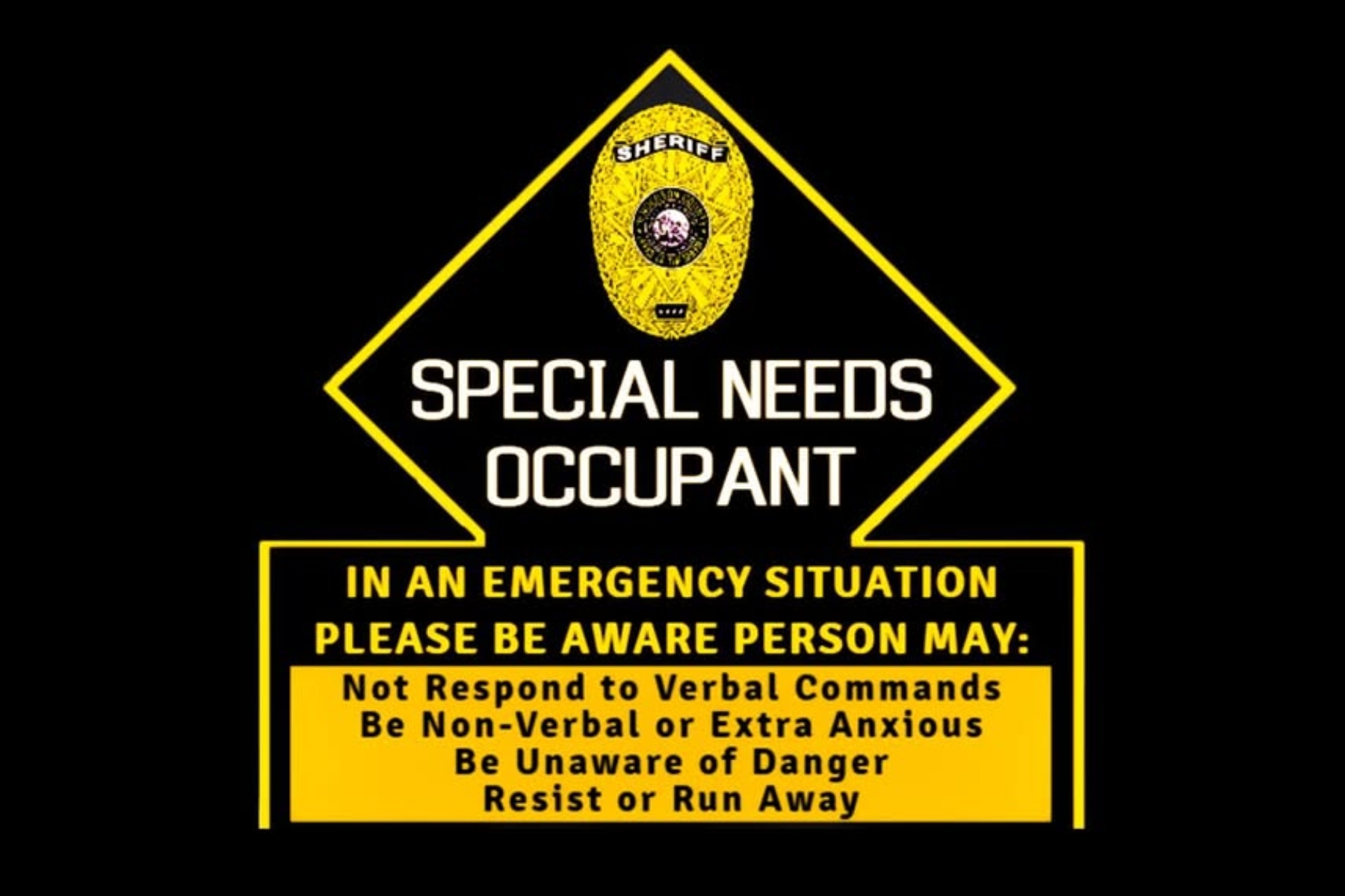 Henderson County Special Needs Decal