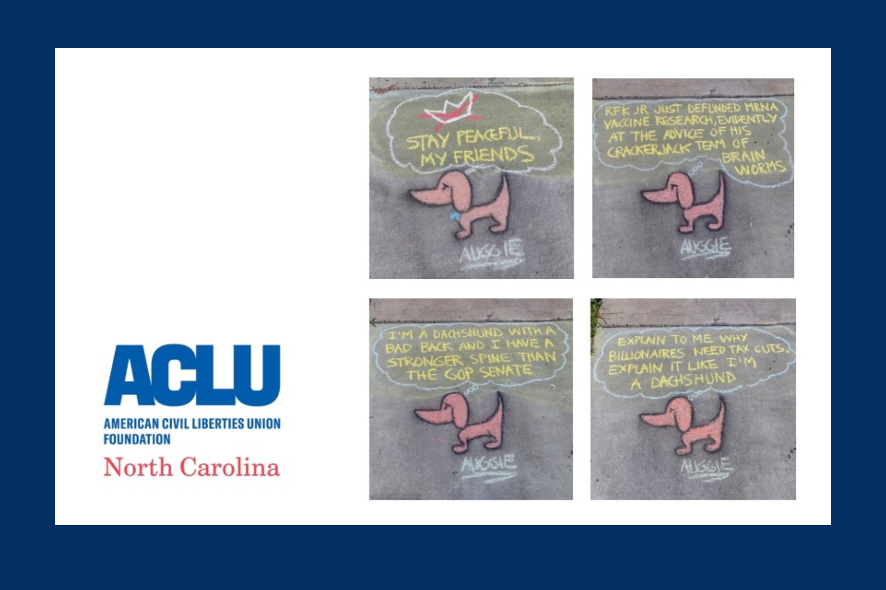 Some of Virginia Harding's chalk drawings included in a letter to city of Asheville officials.