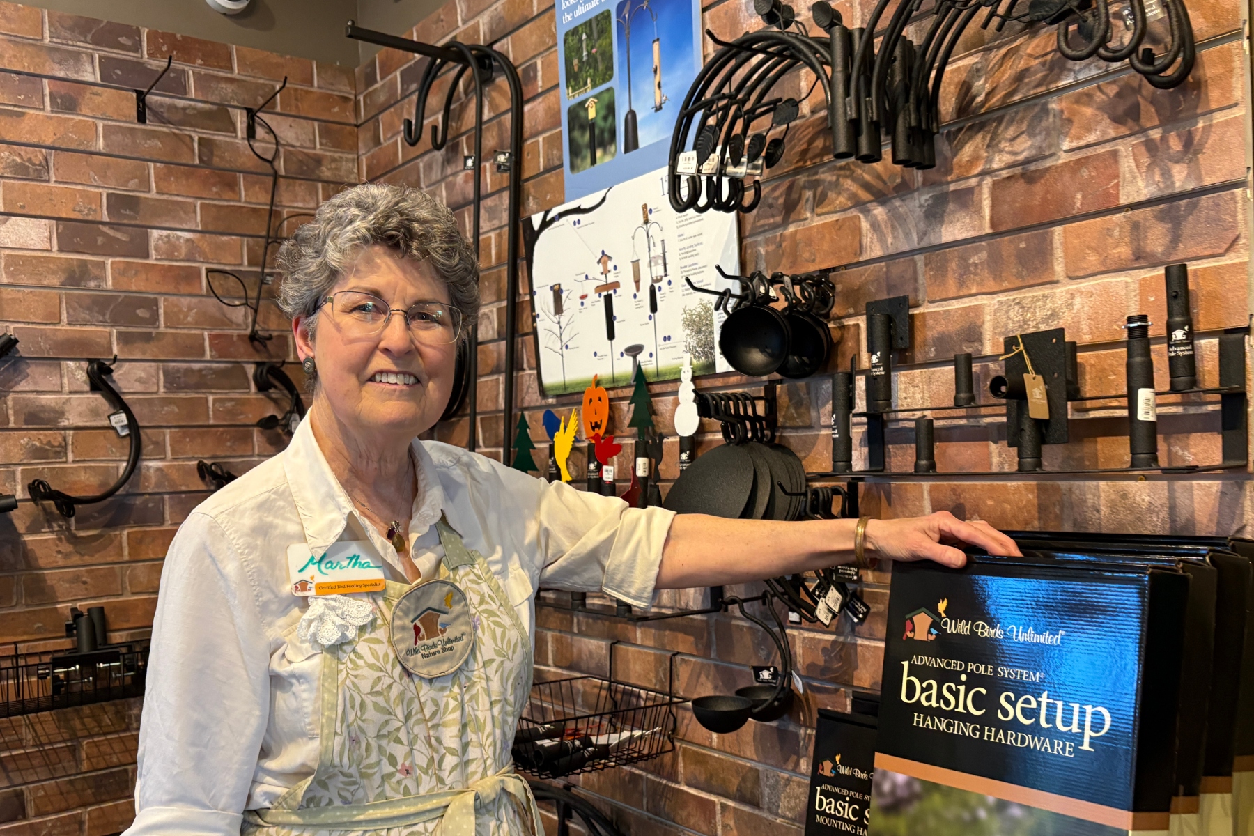 At Wild Birds Unlimited, Martha Rollefson helps customers choose feeders, seed and strategies to attract birds.